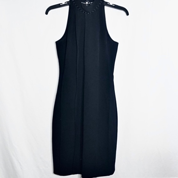 ✨NWoT✨🏷Elie Tahari: Studded Halter Neck Sheath Cocktail Dress Showstopper 🤩 - Picture 3 of 12